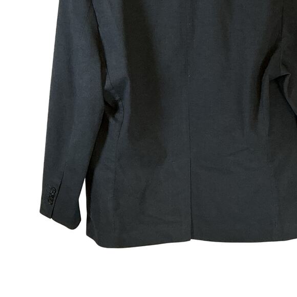 Abercrombie & Fitch Men’s Stretch Blazer Suit Jacket Black Single Breasted Large - Picture 10 of 15